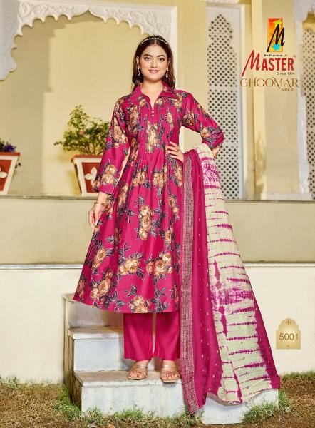 Master ghoomer vol-5 ptinted stiched kurtis wholesale